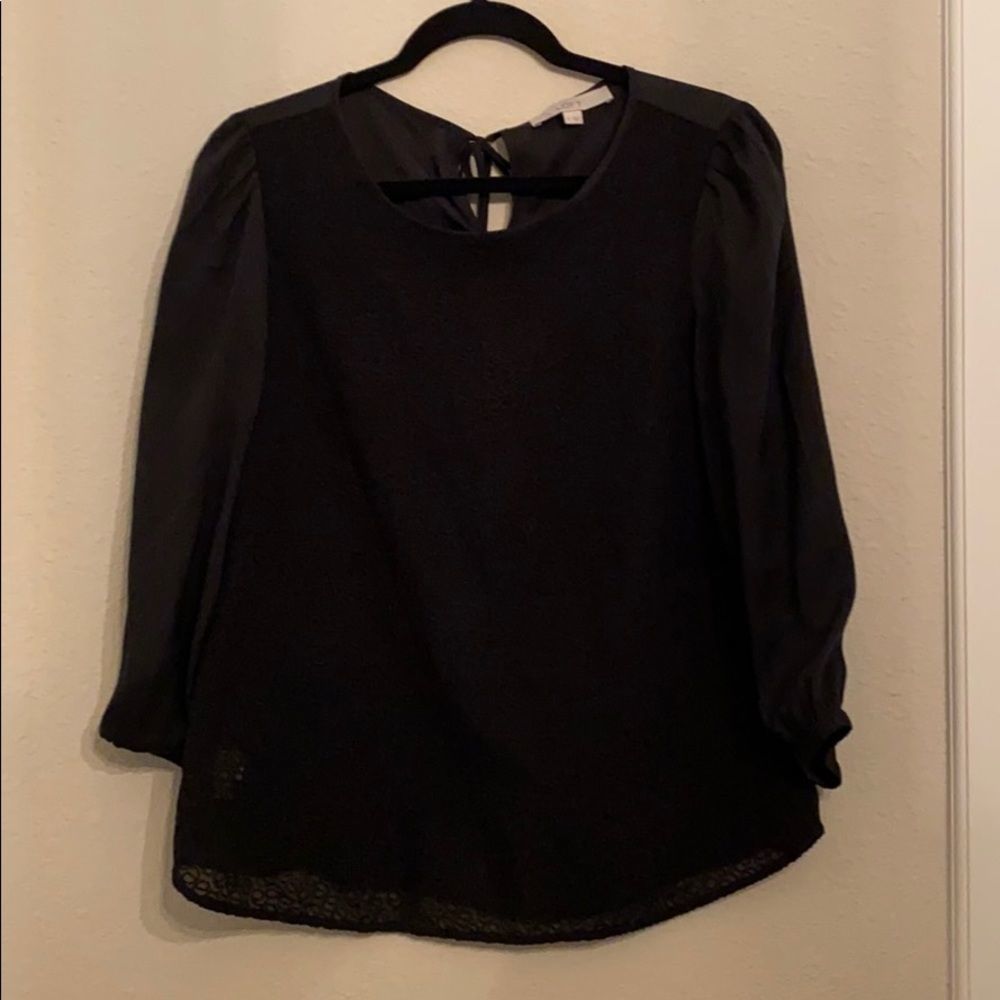 Black loft blouse